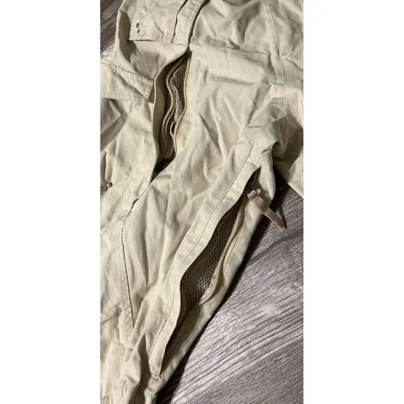 Burton Women's Stretch Insulated Waterproof Cargo Pocket Beige Snow Pant Medium