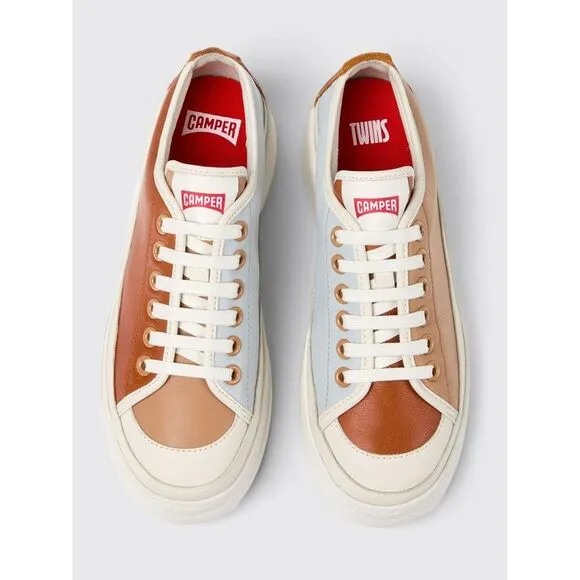 Camper Twins Leather Sneakers Women Multicolor