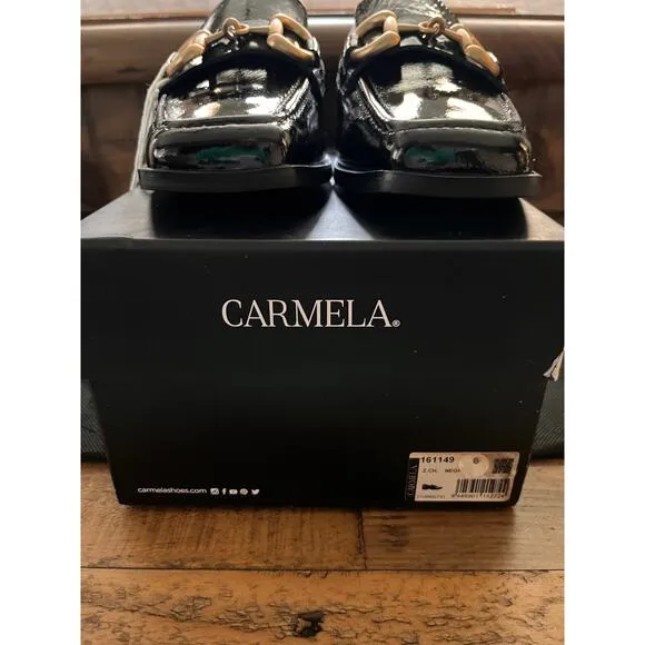 CARMELA ISABELLA LOAFER In Patent Black EU-37/ US-6 NEW w/Box