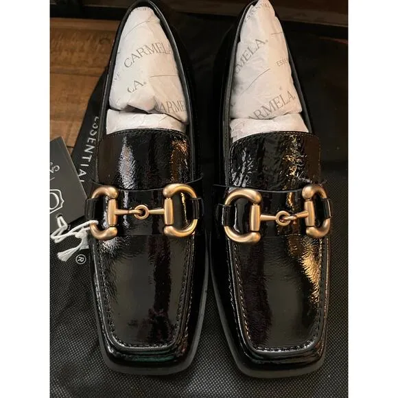 CARMELA ISABELLA LOAFER In Patent Black EU-37/ US-6 NEW w/Box