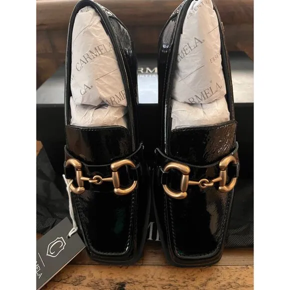 CARMELA ISABELLA LOAFER In Patent Black EU-37/ US-6 NEW w/Box