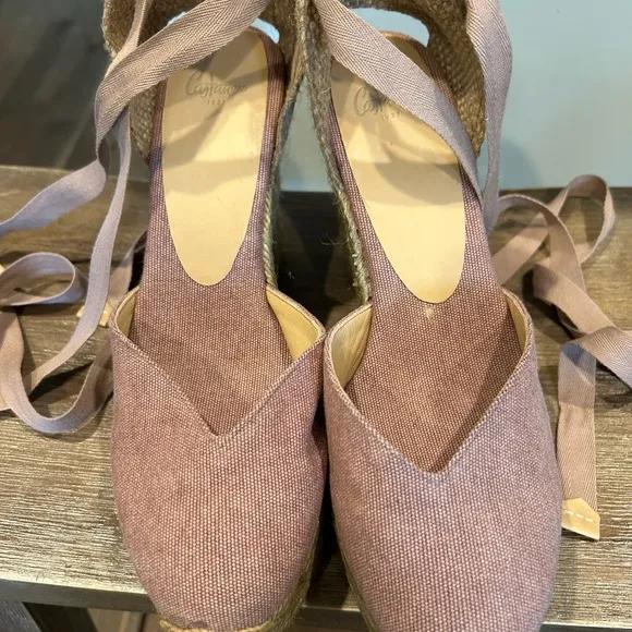 CASTAÑER Chiara 80 Wedge Espadrilles in Canvas Size US 7.5 8 EU 38 Brand new