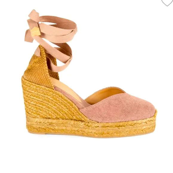 CASTAÑER Chiara 80 Wedge Espadrilles in Canvas Size US 7.5 8 EU 38 Brand new