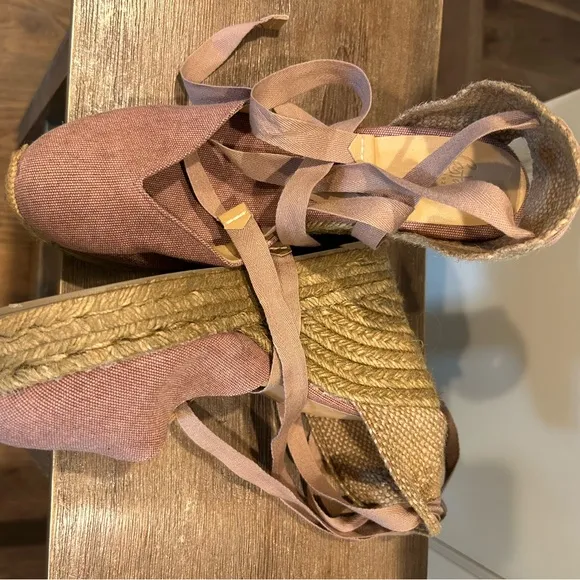 CASTAÑER Chiara 80 Wedge Espadrilles in Canvas Size US 7.5 8 EU 38 Brand new
