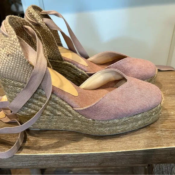 CASTAÑER Chiara 80 Wedge Espadrilles in Canvas Size US 7.5 8 EU 38 Brand new