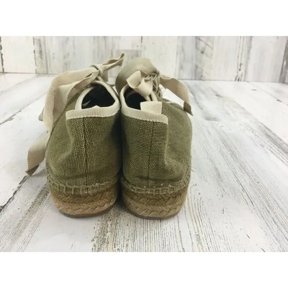 Castaner Womens Sz 39 US 8 Lace Up Sneaker Espadrilles Tennis Shoes