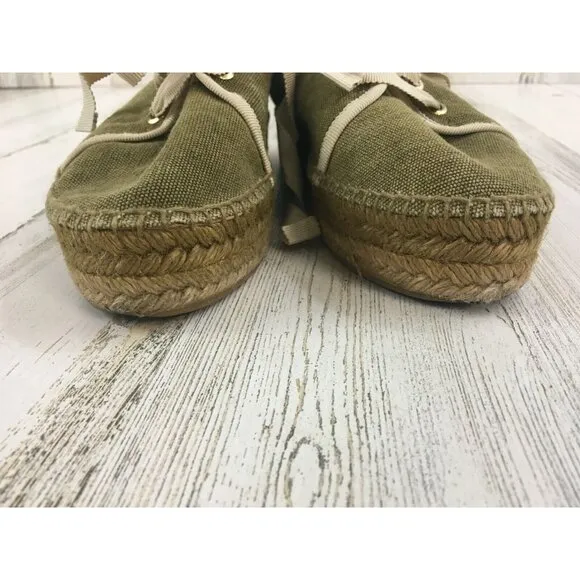 Castaner Womens Sz 39 US 8 Lace Up Sneaker Espadrilles Tennis Shoes