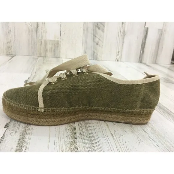 Castaner Womens Sz 39 US 8 Lace Up Sneaker Espadrilles Tennis Shoes