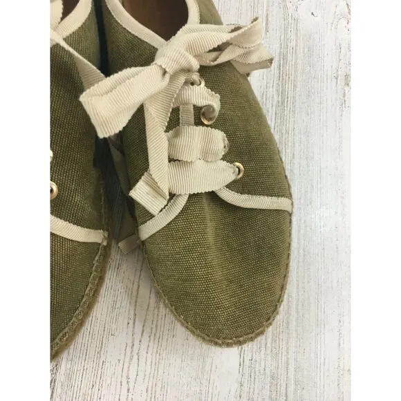 Castaner Womens Sz 39 US 8 Lace Up Sneaker Espadrilles Tennis Shoes
