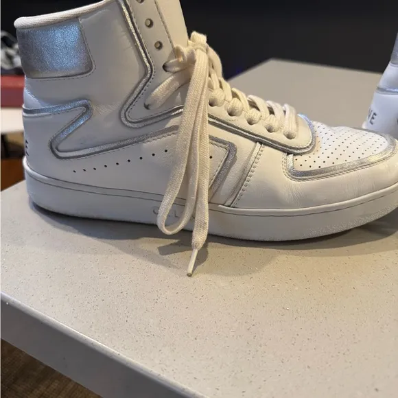 Celine White High-Top Sneakers