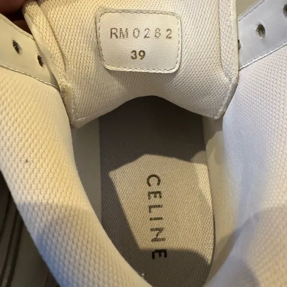 Celine White High-Top Sneakers
