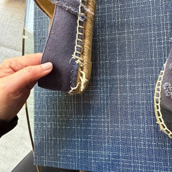 Chanel Dark Blue/Noir Espadrilles Size 36