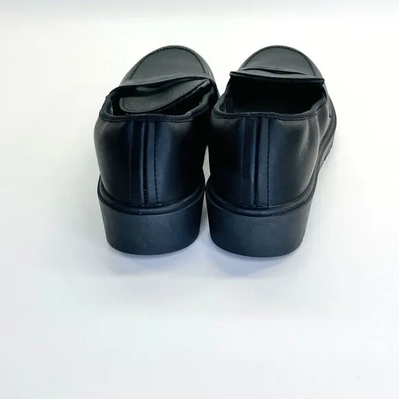 Childrenchic School Treated Leather Loafers Size 37 in  Black Classic