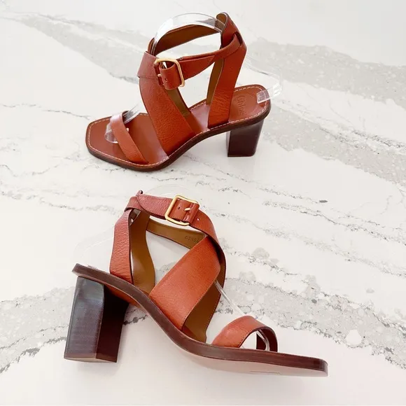 Chloé Virginia Strappy Block Heel Sandals