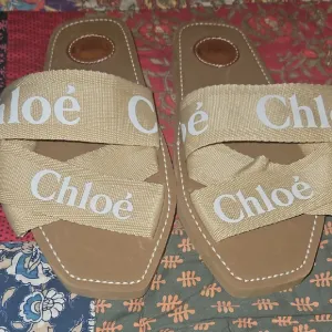 Chloe Woody Flat Sandals 10.5/41