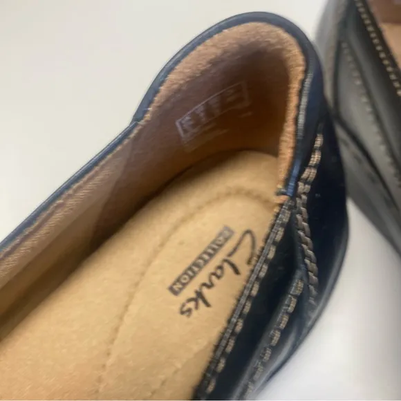 Clarks Comfy Preppy Women's Black Loafers Size 8