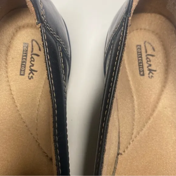 Clarks Comfy Preppy Women's Black Loafers Size 8