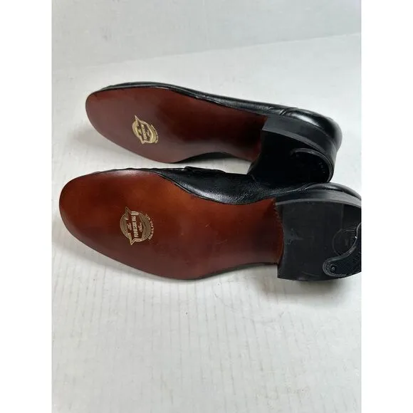 Classic Black Leather‎ Tassel Loafers Dress Shoes for Men Size 10D