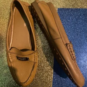COACH CAMEL BRITISH TAN GOLD LEATHER Loafers CLASSIC