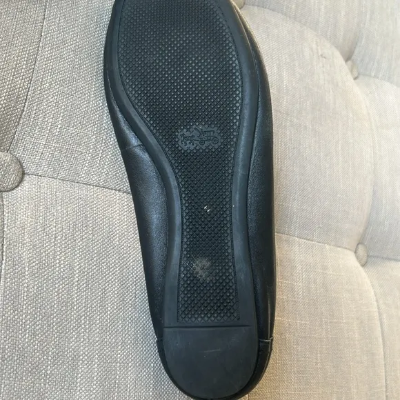 Coach Chelsea Black Ballet Flats Size 9 B