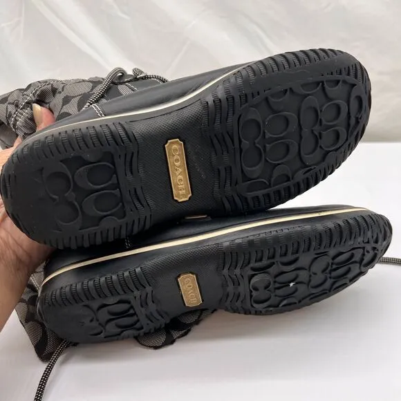 COACH Signature Shaine Snow Boots Size 6B