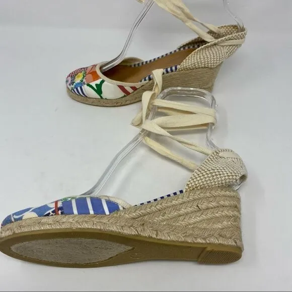 Coach Lace-up Patchwork Espadrilles- Size 7