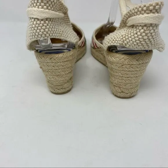 Coach Lace-up Patchwork Espadrilles- Size 7