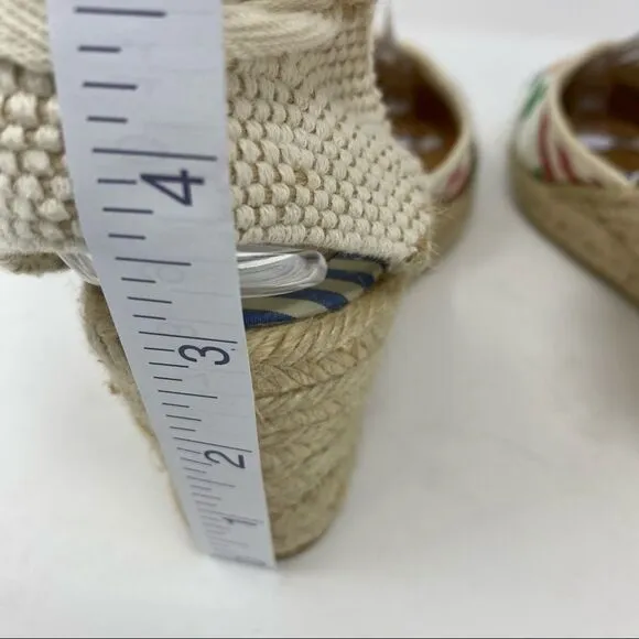 Coach Lace-up Patchwork Espadrilles- Size 7