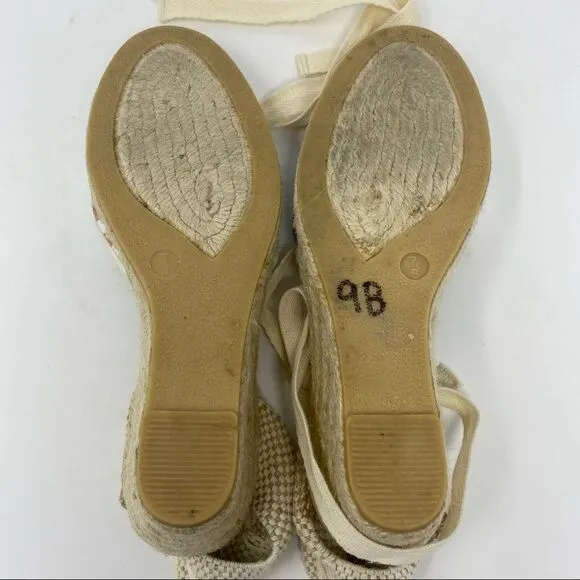 Coach Lace-up Patchwork Espadrilles- Size 7