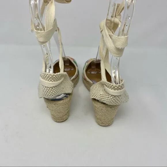 Coach Lace-up Patchwork Espadrilles- Size 7