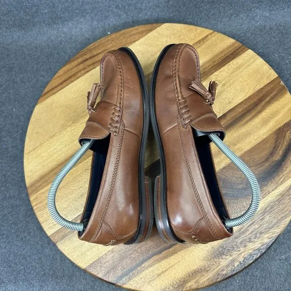 Cole Haan C25264 Maine Pinch Classic Mens Brown Leather Tassel Loafers US 8.5M