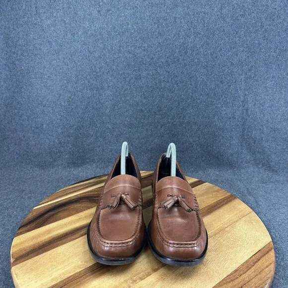 Cole Haan C25264 Maine Pinch Classic Mens Brown Leather Tassel Loafers US 8.5M