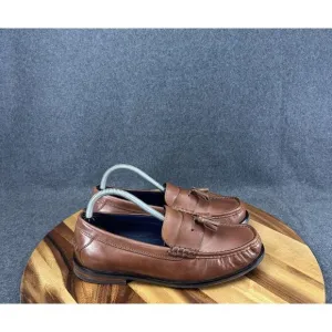 Cole Haan C25264 Maine Pinch Classic Mens Brown Leather Tassel Loafers US 8.5M