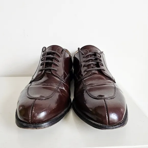 Cole Haan Calhoun Oxford C00590 Mahogany Genuine Leather Dress Shoe Men's 10.5D