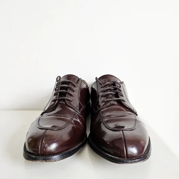 Cole Haan Calhoun Oxford C00590 Mahogany Genuine Leather Dress Shoe Men's 10.5D