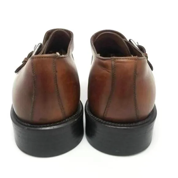 Cole Haan City Monk Single Strap Buckle Brown Leather Oxford Dress Shoes Size 8D