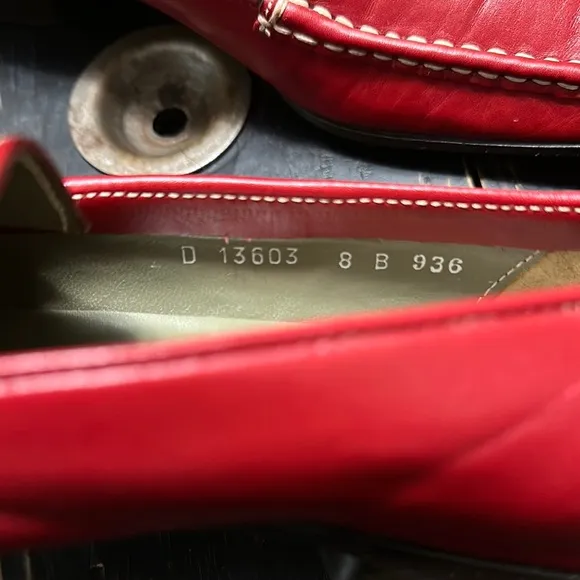 COLE HAAN Country Classic Red Leather Loafers