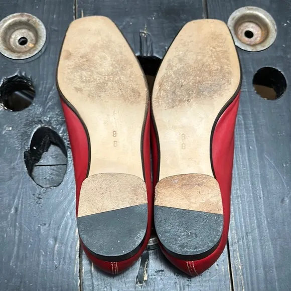 COLE HAAN Country Classic Red Leather Loafers