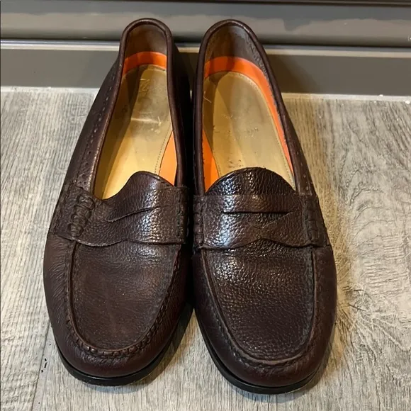 Cole Haan Grand Pinch Brown Slip-On Penny Loafers  size 9
