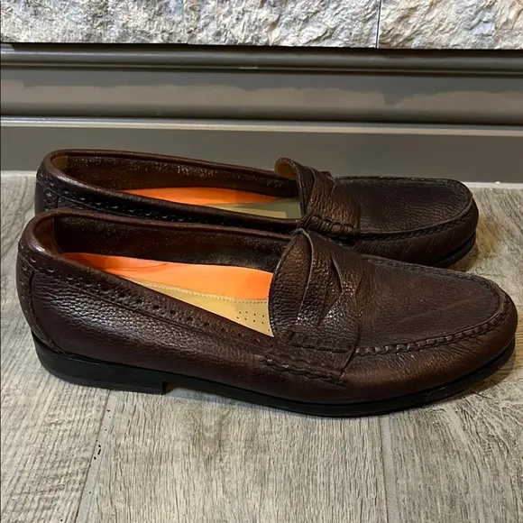 Cole Haan Grand Pinch Brown Slip-On Penny Loafers  size 9