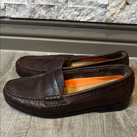 Cole Haan Grand Pinch Brown Slip-On Penny Loafers  size 9