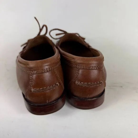 Cole Haan Grand.Os Loafers Men's 9.5 Brown Leather Low Top Slip-On Dress Shoes