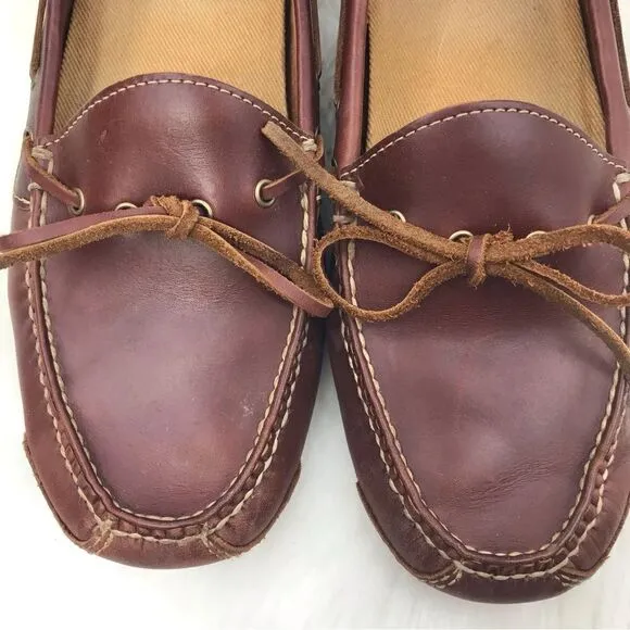 Cole Haan Gunnison Brown Leather Driving Loafers