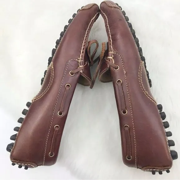 Cole Haan Gunnison Brown Leather Driving Loafers