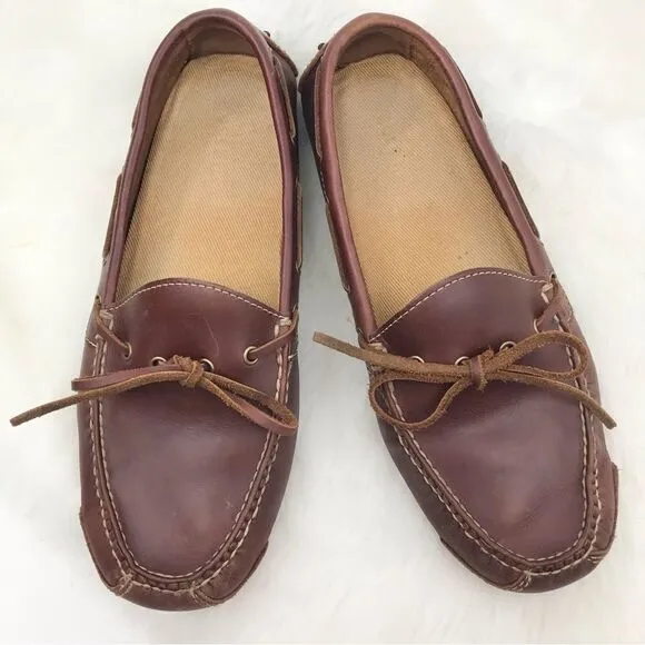 Cole Haan Gunnison Brown Leather Driving Loafers