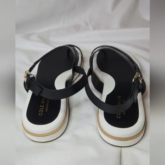 Cole Haan Mandy Women's Black Thong Strappy Sandals Size 7.5