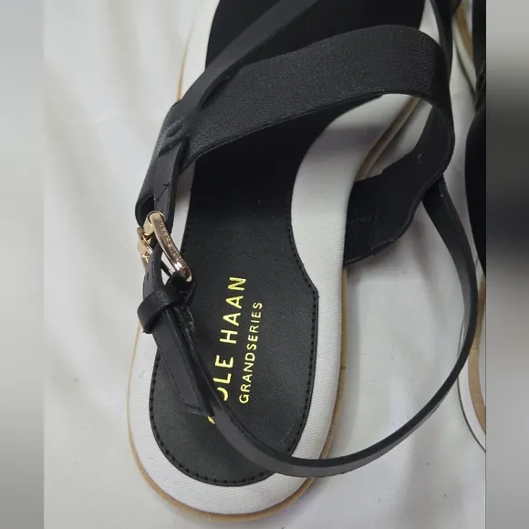 Cole Haan Mandy Women's Black Thong Strappy Sandals Size 7.5