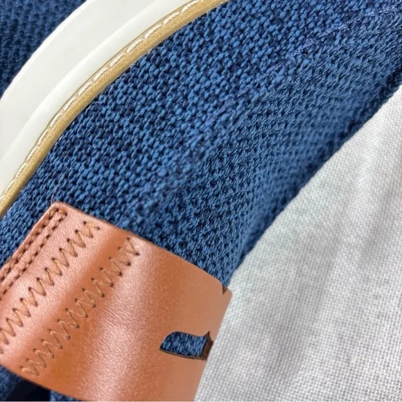 Cole Haan Mens Blue Knit Laceless Slip On Loafers 11M