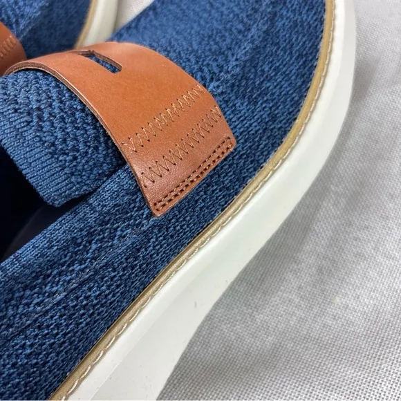 Cole Haan Mens Blue Knit Laceless Slip On Loafers 11M