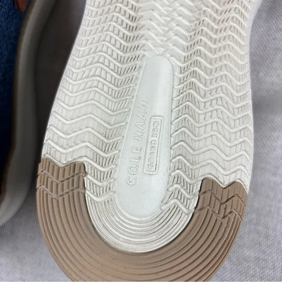 Cole Haan Mens Blue Knit Laceless Slip On Loafers 11M